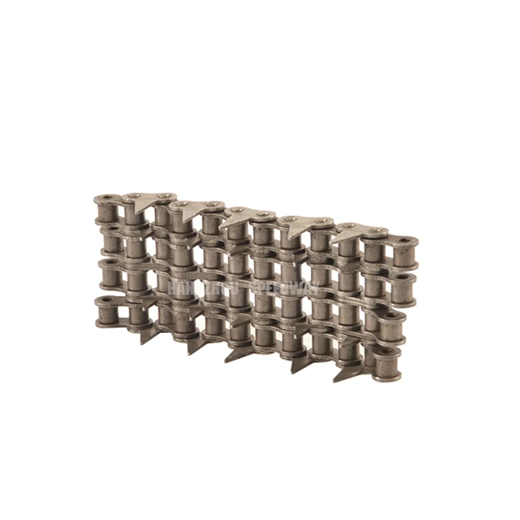 08b-4 Quad Strand Multiple Tooth Sharp Top Roller Chain for Woodworking Machinery Transmission