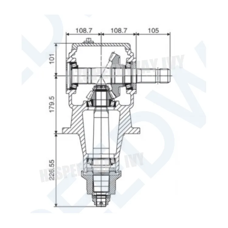1: 1.83/1: 1.44 80HP Rotary Cutter Gearbox Replacement Made in China