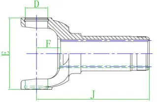 5-178X 1350 Slip Yoke for Light Duty Truck