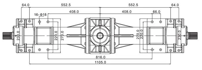 Agricultural Gear Box for Round Baling Machine and Cropper