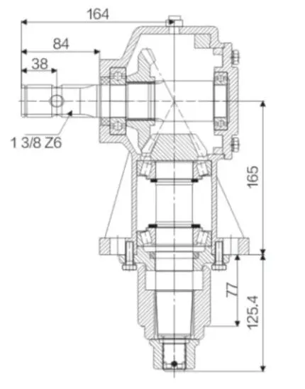 Agricultural Lawn Mower Gearbox for Agricultural Machine