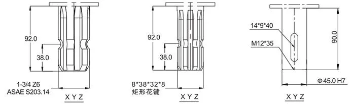 Agricultural Pto Gearbox for Returning Machine and Cropper