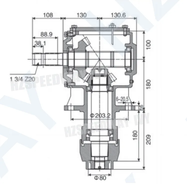 High Power 130HP or 100HP Agriculture Pto Gearbox for Rotary Cutter Machinery