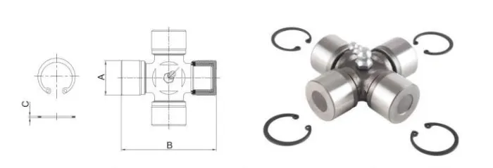 Splined Triangle Yoke with Push Pin for Tractor Parts