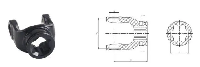 Tractor Pto Shaft Star Yoke for Agricultural Machine Parts