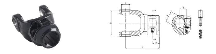 Tractor Pto Splined Yoke for Agricultural Machine