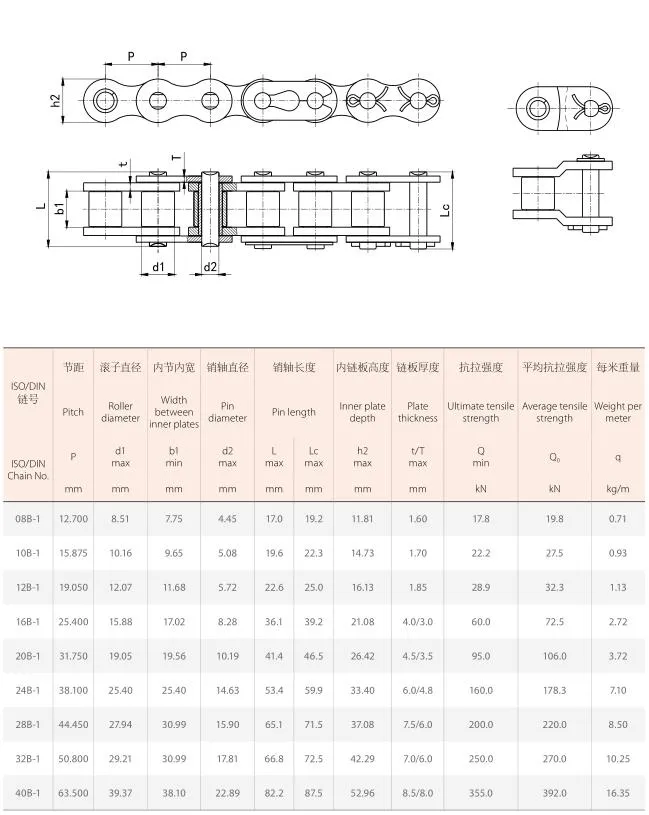 Transmission Drive Roller Chain for Farm Machinery Parts