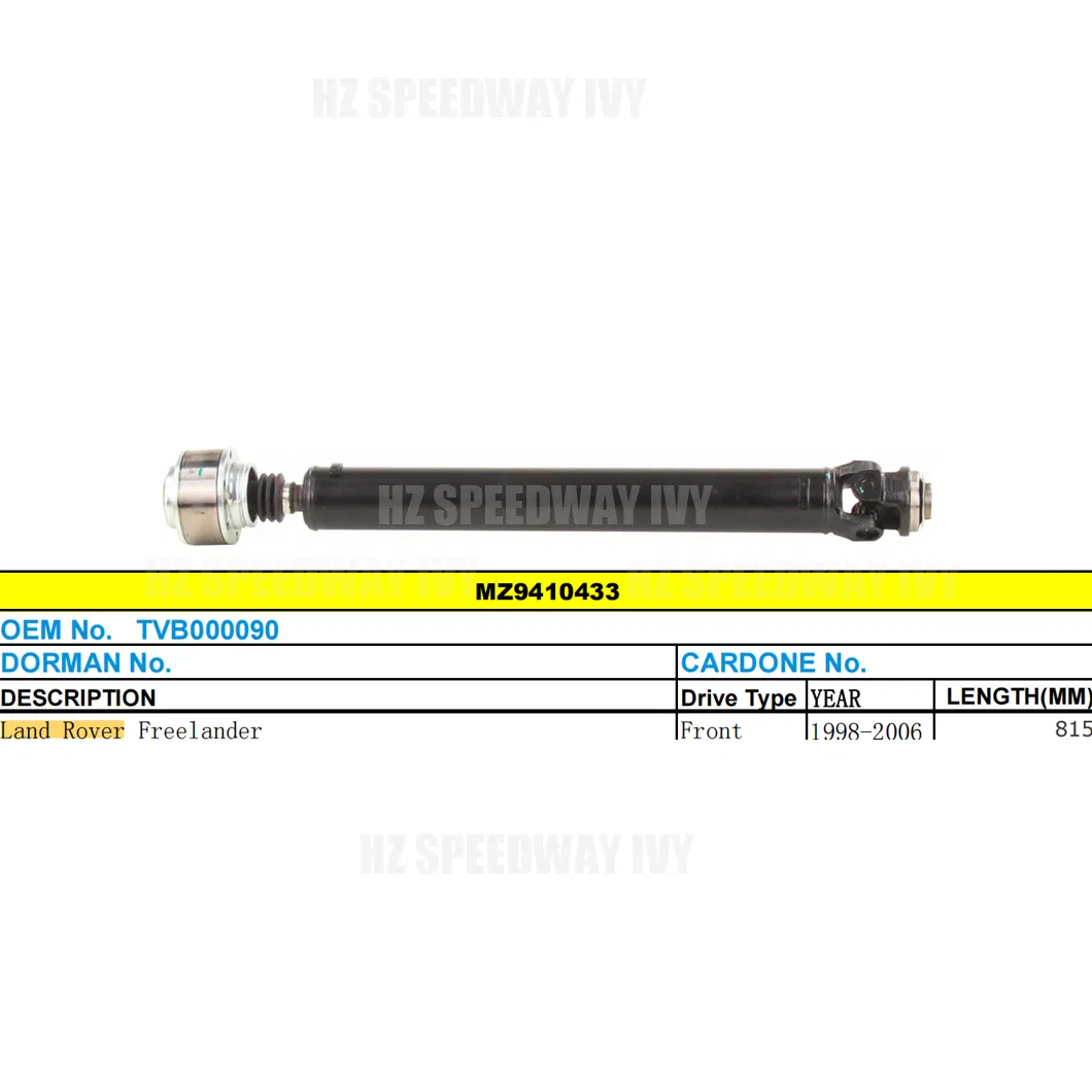 Tvb000090 Driveshaft Transmission Shaft for Freelander 815mm